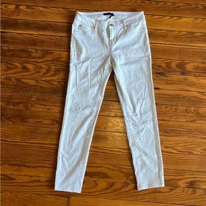 Mid-rise ankle length white skinny jeans - Size 7/28